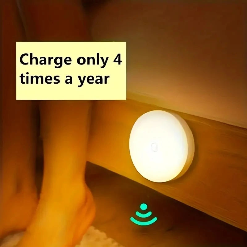 Motion Sensor Night Light – Wireless LED Detector Lamp for Bedroom & Staircase