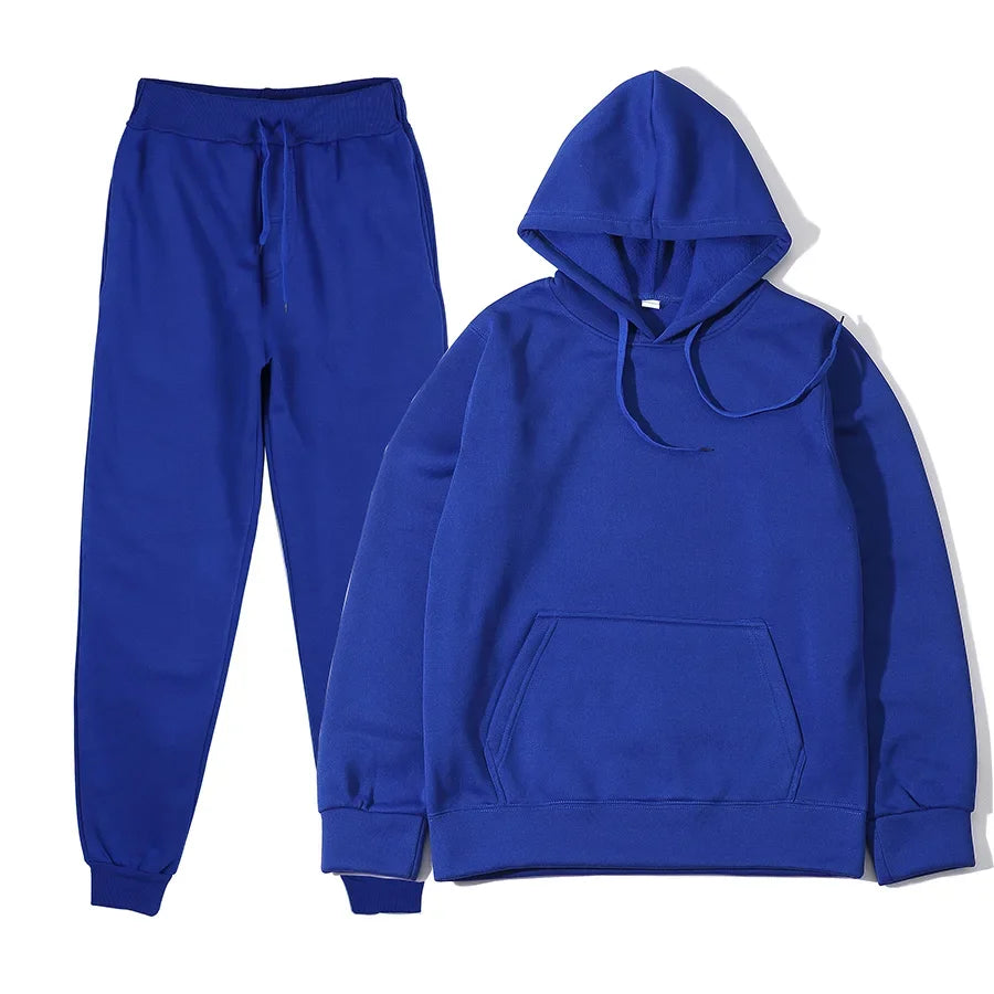 Men's & Women's 2-Piece Sports Tracksuit – Hoodie & Sweatpants Set