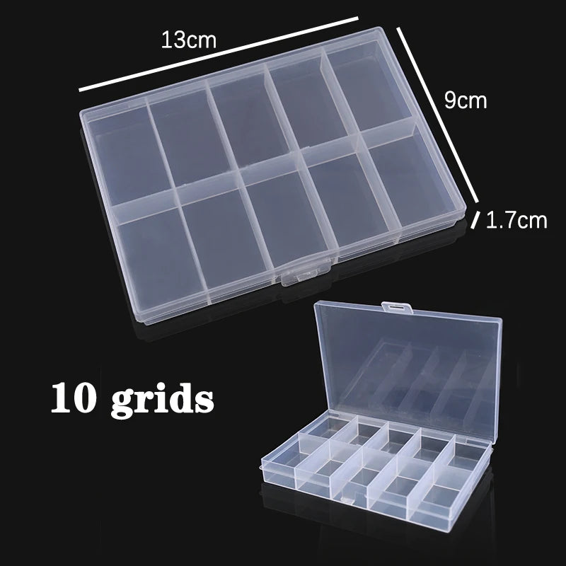 Jewelry Organizer Box – 10/15/24 Compartments for Beads & Accessories