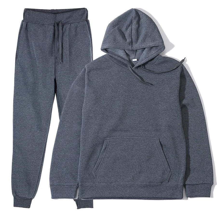 Men's & Women's 2-Piece Sports Tracksuit – Hoodie & Sweatpants Set