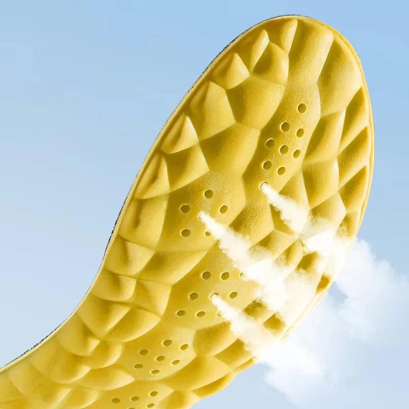 4D Cloud Technology PU Sole Sports Insoles For Shoes Soft Breathable Shock Absorption Cushion Running Orthopedic Care Insoles