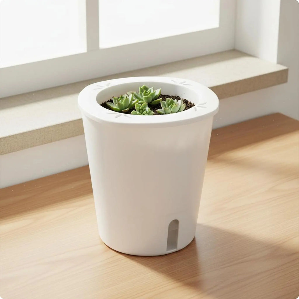 Self-Watering Planter – Large Outdoor Garden Pot with Water Reservoir