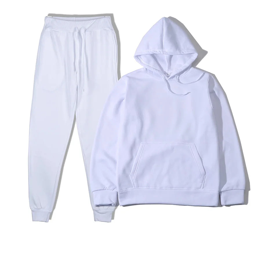 Men's & Women's 2-Piece Sports Tracksuit – Hoodie & Sweatpants Set