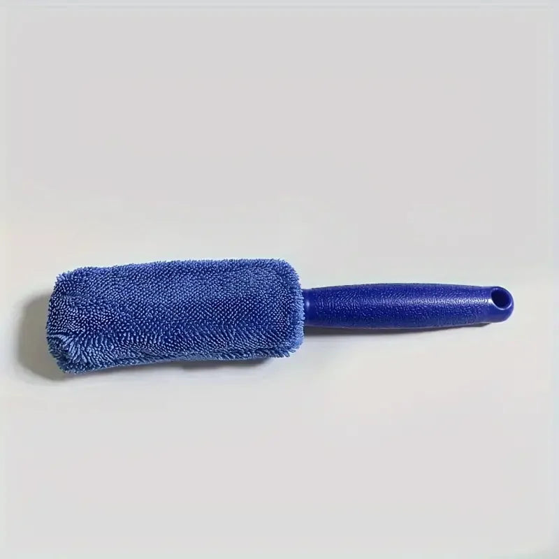 Microfiber Car Tire Brush - Effective Wheel Hub and Rim Cleaner - Perfect for Car Maintenance, Detailing, and Cleaning Supplies