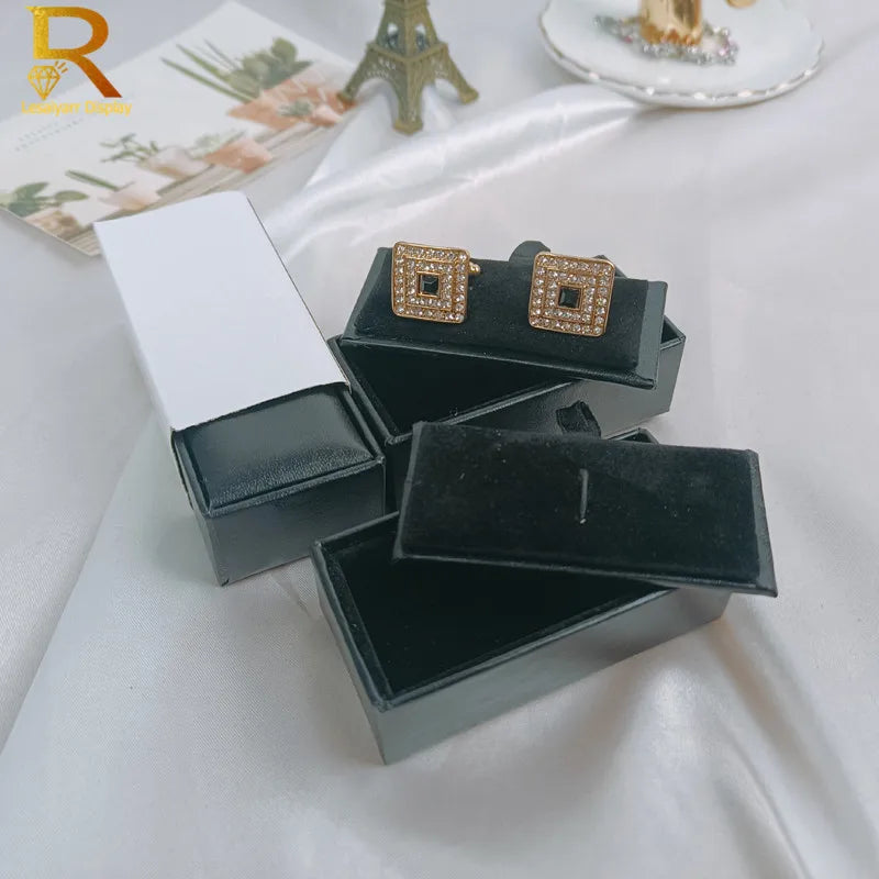 Leather Cufflinks Gift Box – Elegant Jewellery Storage Case