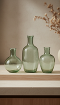 Recycled Glass Bud Vase Set