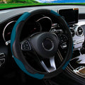 PU Carbon Fibre Steering Wheel Cover – Fits 14.5–15 Inch Wheels