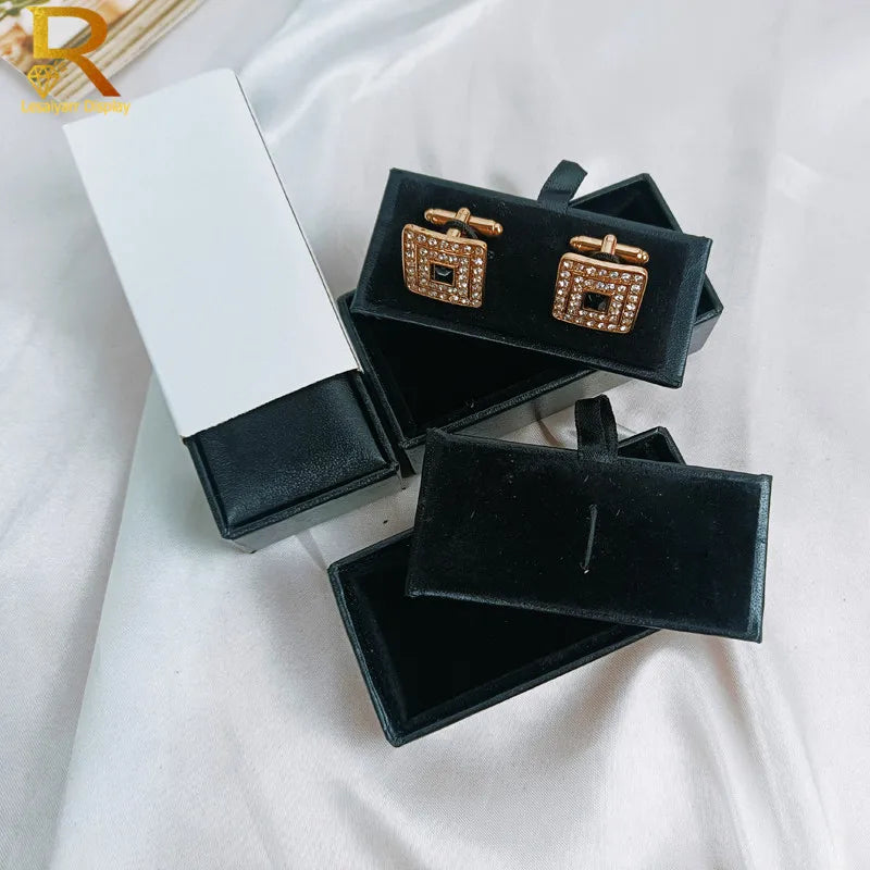 Leather Cufflinks Gift Box – Elegant Jewellery Storage Case