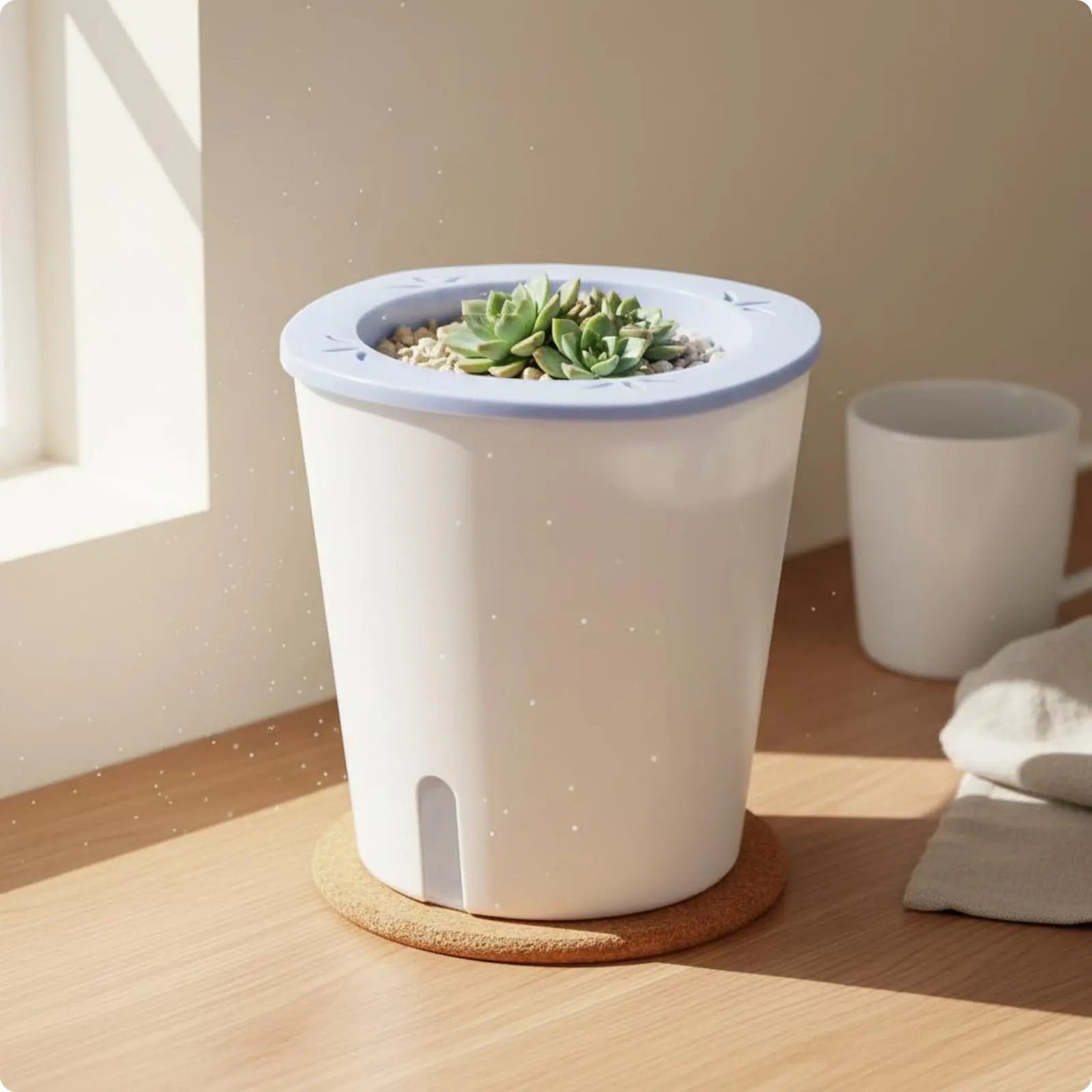 Self-Watering Planter – Large Outdoor Garden Pot with Water Reservoir