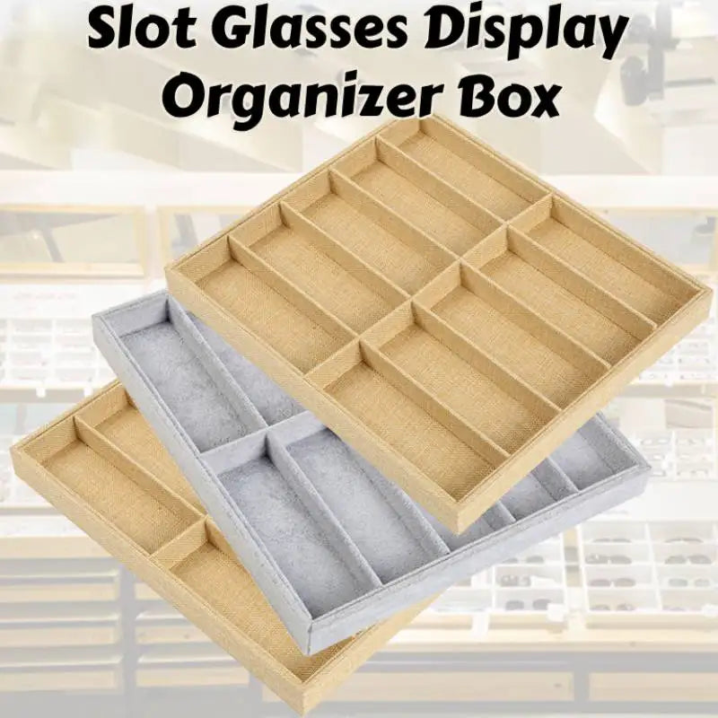 10-Grid Sunglasses & Glasses Display Organizer Tray
