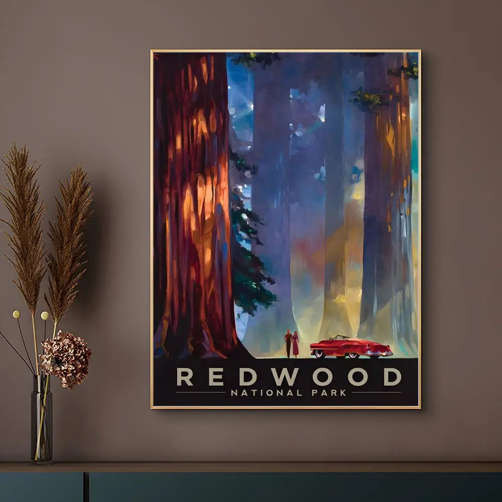 Natural Art Sequoia National Park Poster HD Waterproof Self-Adhesive Wall Art – Multi-Scene Use, Top Gift Pick
