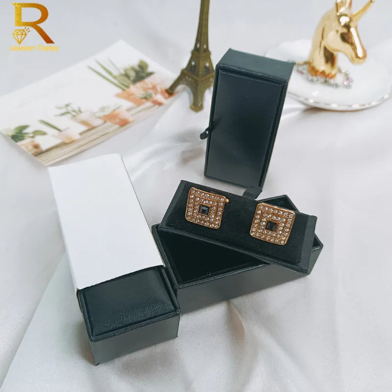 Leather Cufflinks Gift Box – Elegant Jewellery Storage Case