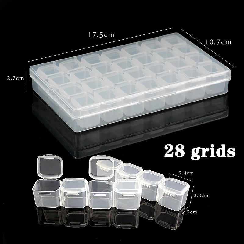 Jewelry Organizer Box – 10/15/24 Compartments for Beads & Accessories