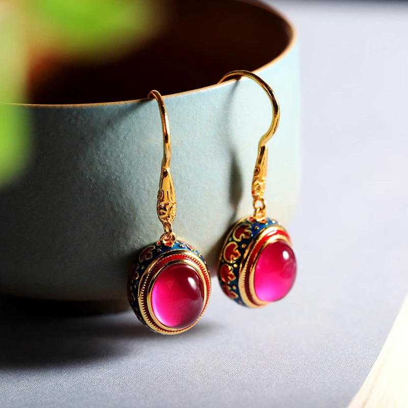 Ancient Gold Carnelian Enamel Ring – Bridal & Festive Jewellery