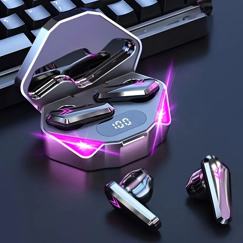 X15 TWS Wireless Bluetooth Earbuds – LED Display, Noise Cancelling with Mic