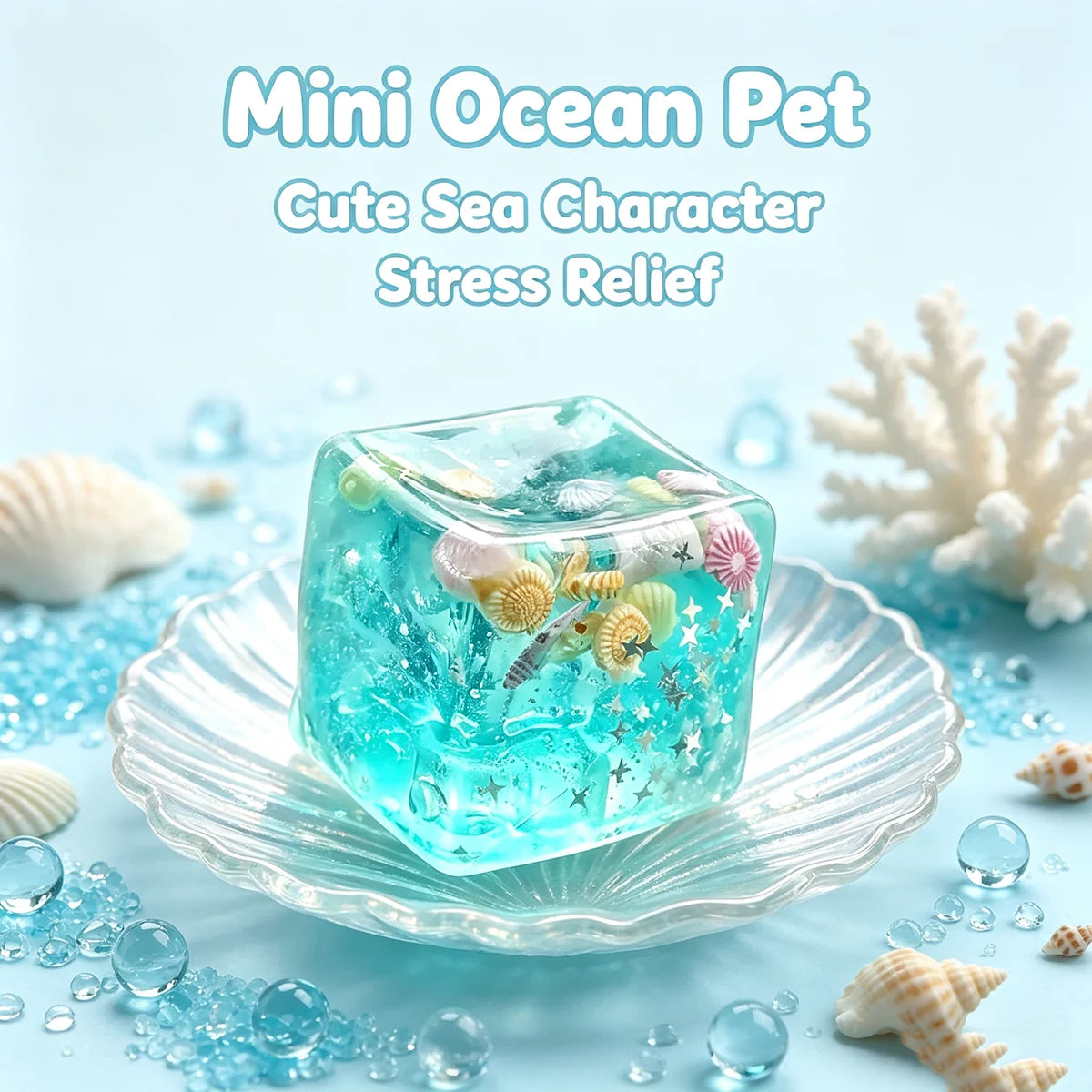 3D Cartoon Cube Squishy Toy – Stress Relief Sensory Fidget Ball