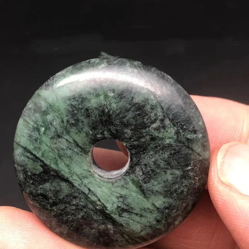 Natural Jade, Hidden Jade, Medicine, King Stone, Safe Buckle, Nostalgic Pendant, Men's and Women's National Style Pendant