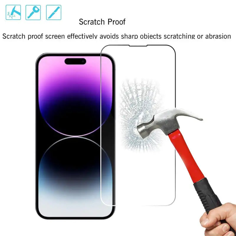 Tempered Glass Screen Protector for iPhone 11–17 Series