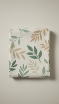 Linen Botanical Print Throw Blanket