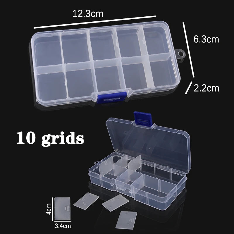 Jewelry Organizer Box – 10/15/24 Compartments for Beads & Accessories
