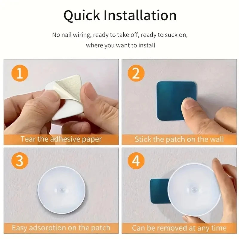 Motion Sensor Night Light – Wireless LED Detector Lamp for Bedroom & Staircase