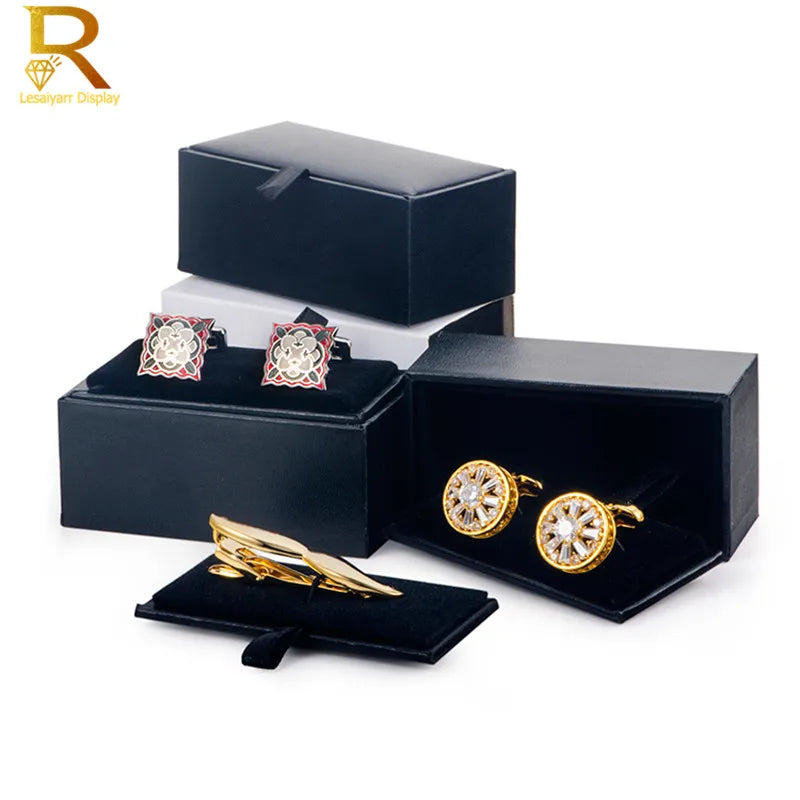 Leather Cufflinks Gift Box – Elegant Jewellery Storage Case