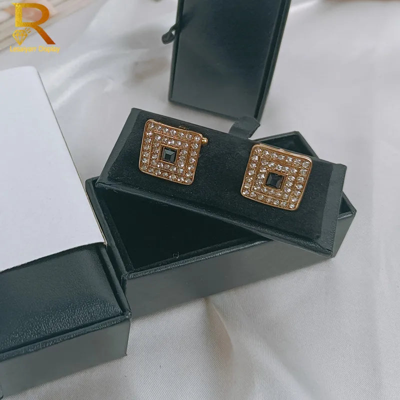 Leather Cufflinks Gift Box – Elegant Jewellery Storage Case