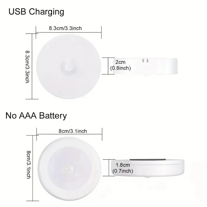 Motion Sensor Night Light – Wireless LED Detector Lamp for Bedroom & Staircase