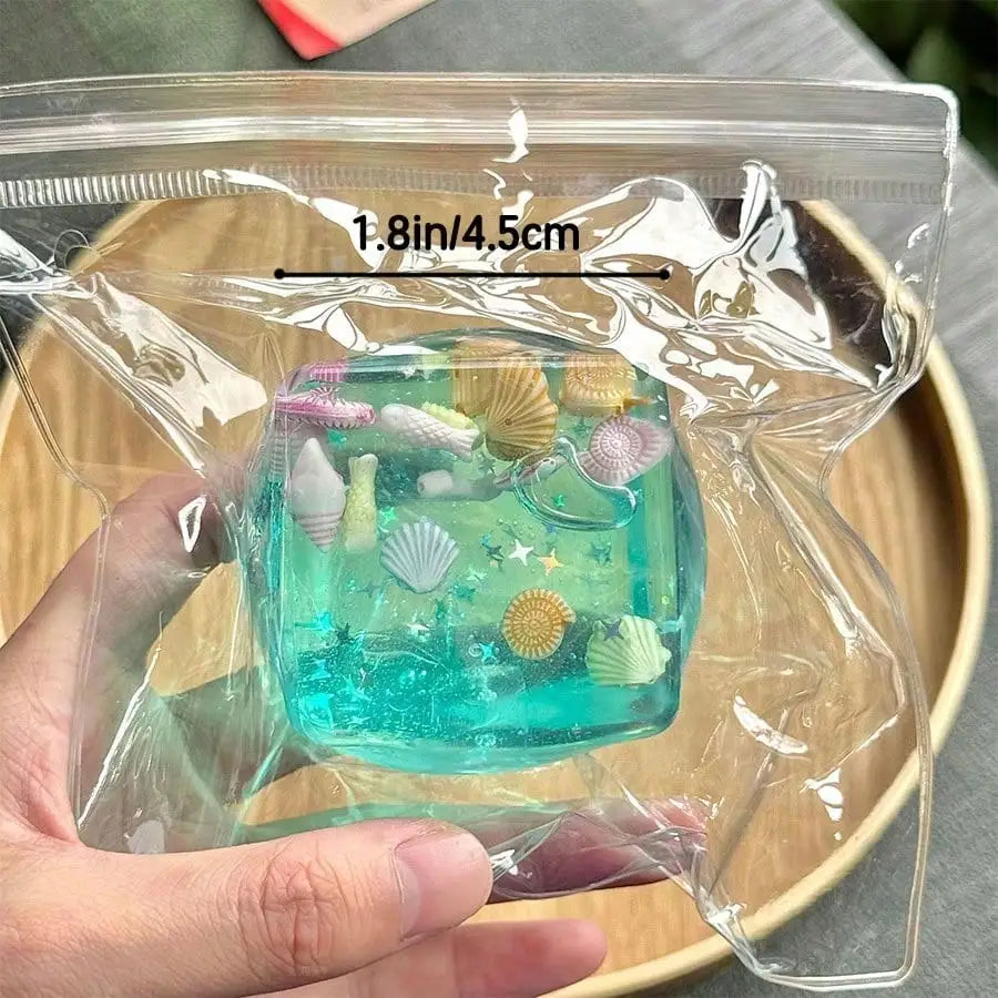 3D Cartoon Cube Squishy Toy – Stress Relief Sensory Fidget Ball
