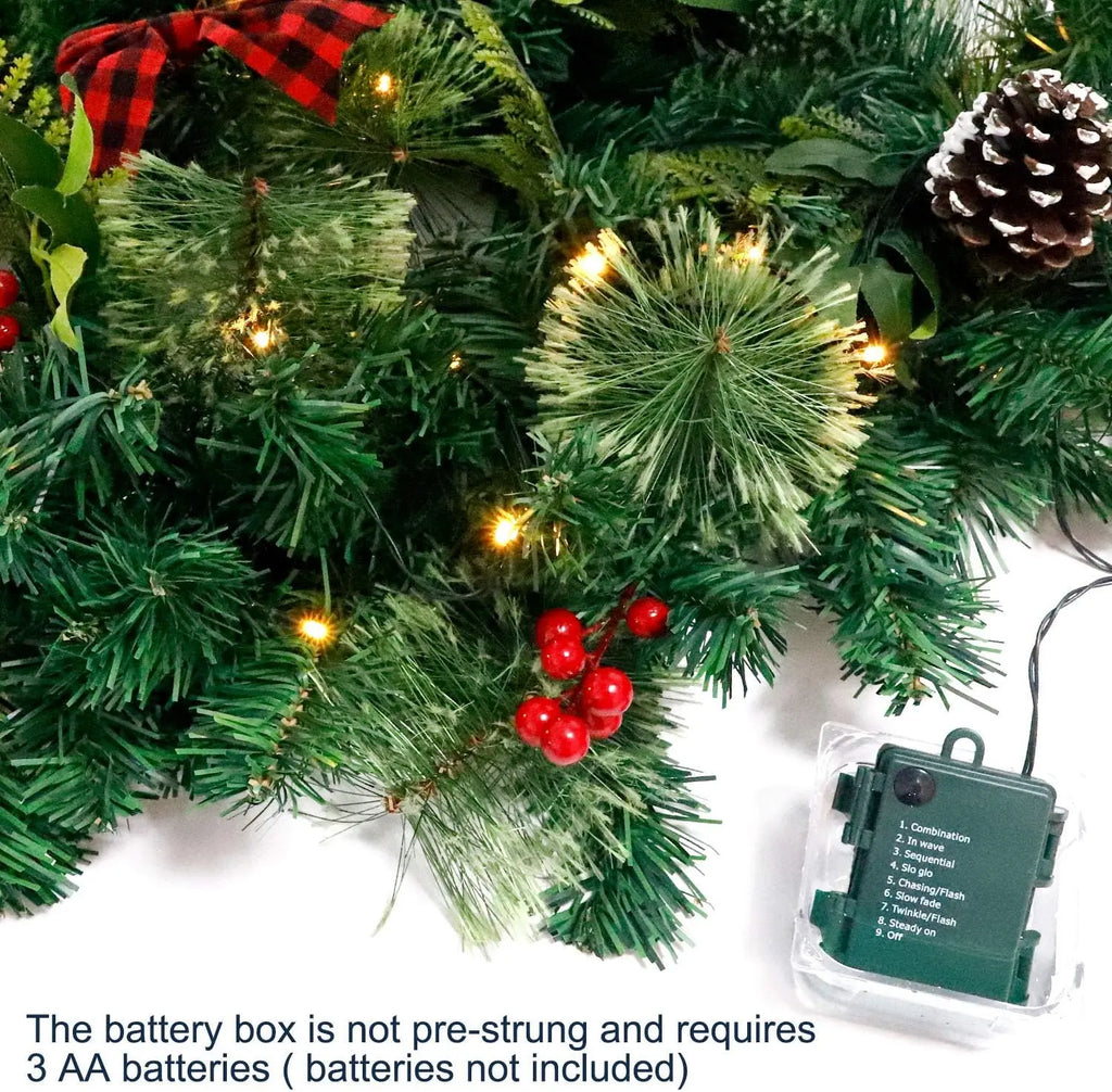 270cm 50-light Christmas Tree Decoration Artificial Plants Light String Ornaments Outdoor Room Table Fake Plants Decoration