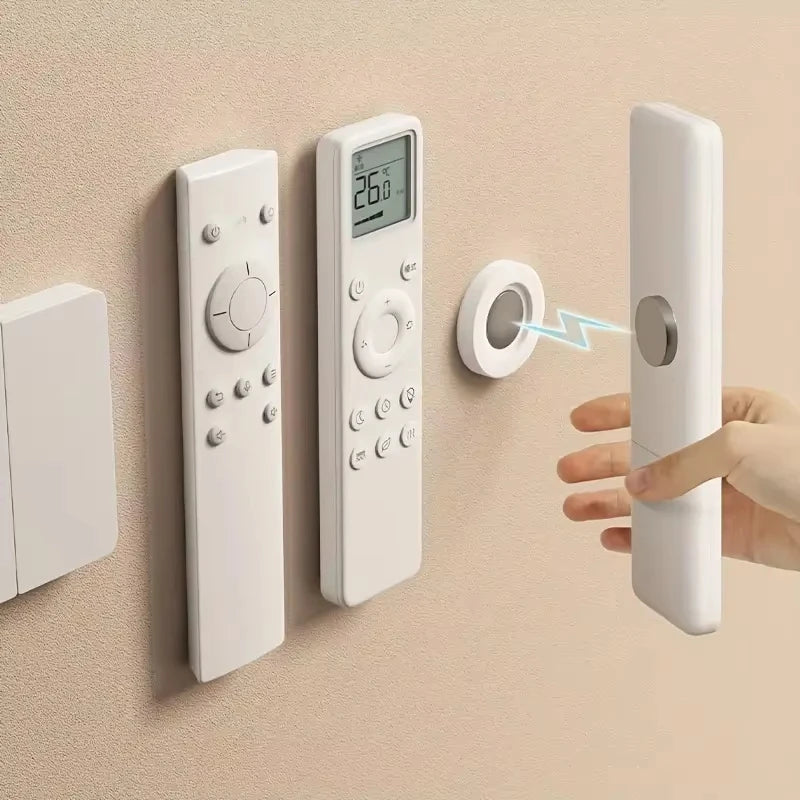 Magnetic Remote Control Holder – No-Drill Wall Mount (3/6pcs)