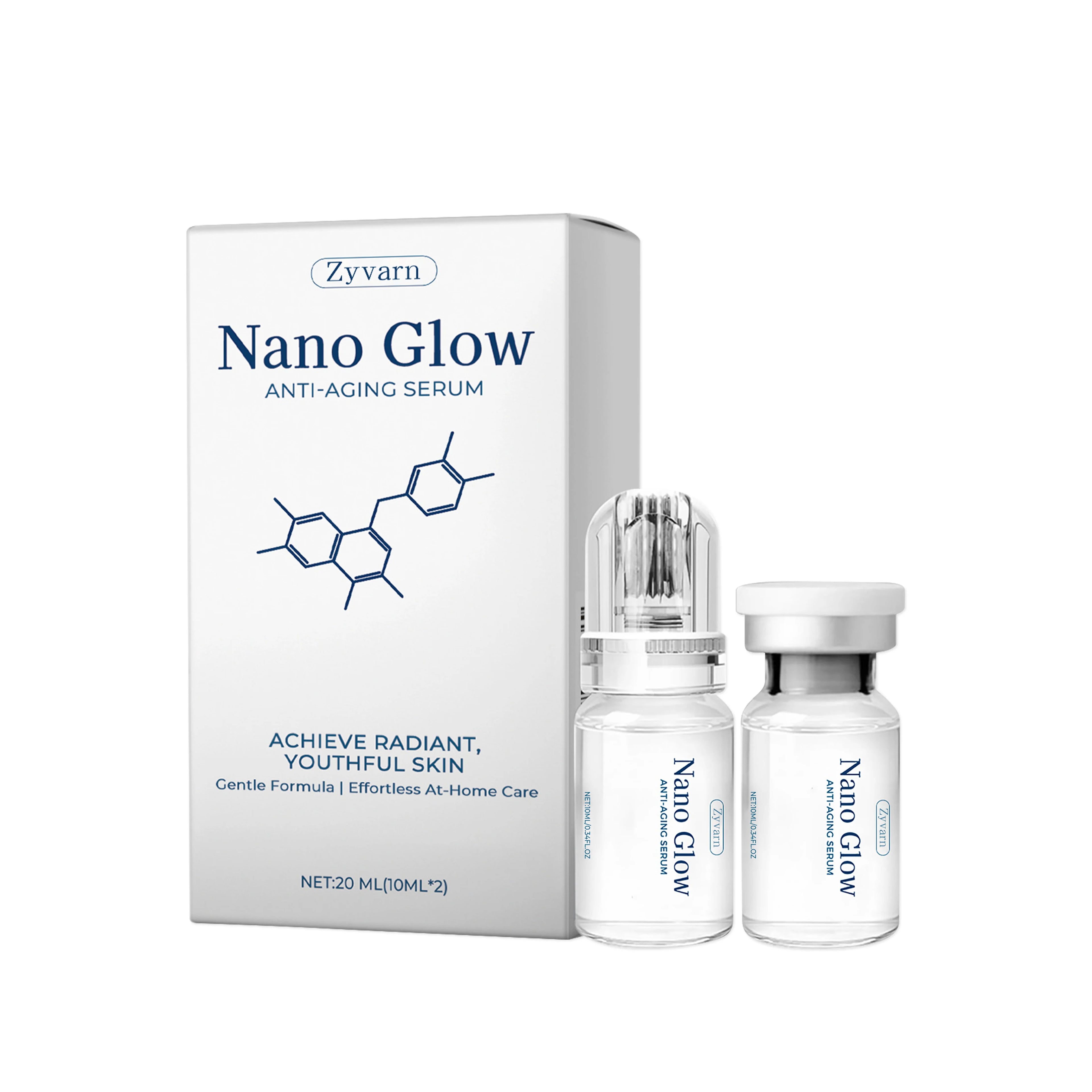 Anti-Aging Microneedle Roller Serum Pore Refining Resurfacing Hydrating Skincare Quick Absorption with Roller Head Essence