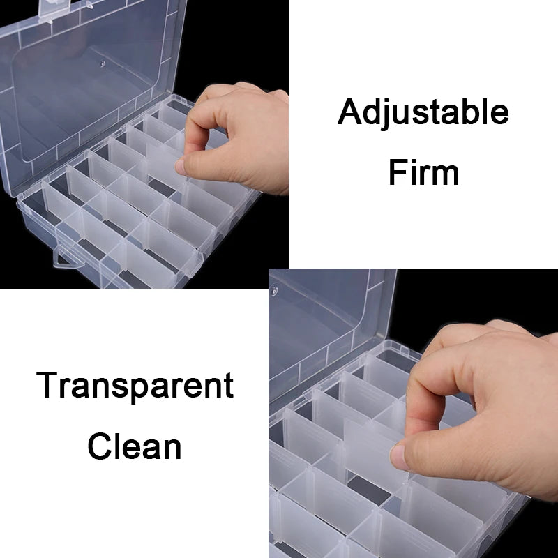 Jewelry Organizer Box – 10/15/24 Compartments for Beads & Accessories