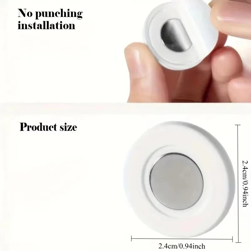 Magnetic Remote Control Holder – No-Drill Wall Mount (3/6pcs)