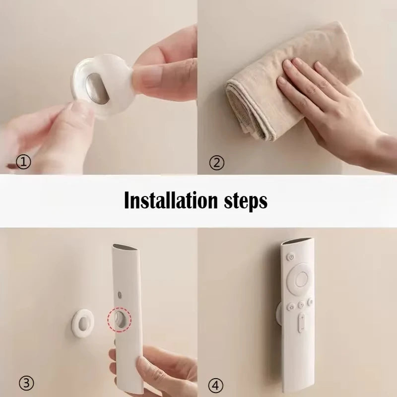 Magnetic Remote Control Holder – No-Drill Wall Mount (3/6pcs)