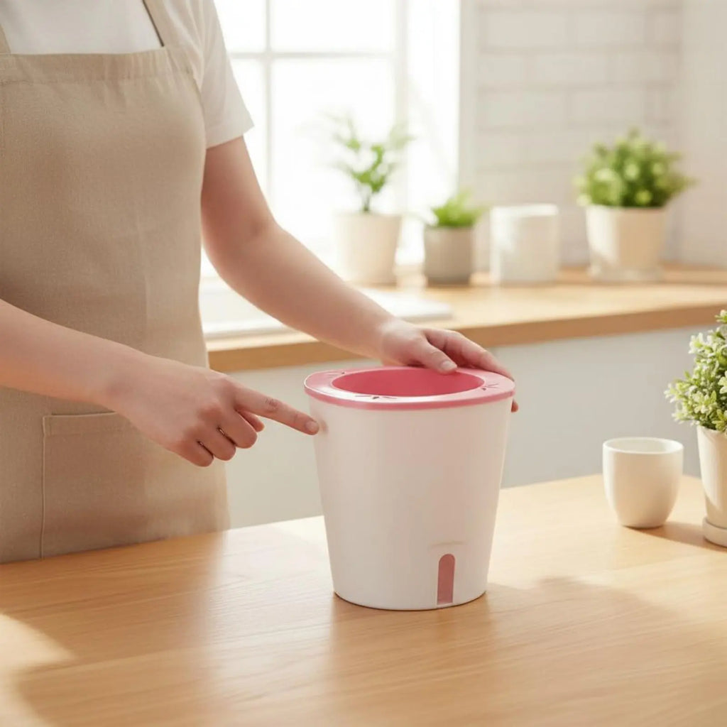 Self-Watering Planter – Large Outdoor Garden Pot with Water Reservoir