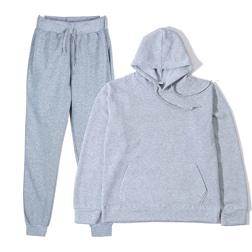 Men's & Women's 2-Piece Sports Tracksuit – Hoodie & Sweatpants Set