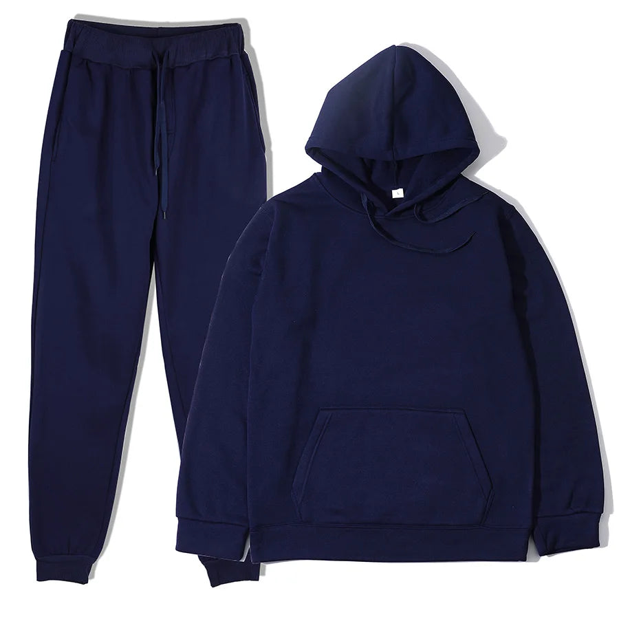 Men's & Women's 2-Piece Sports Tracksuit – Hoodie & Sweatpants Set