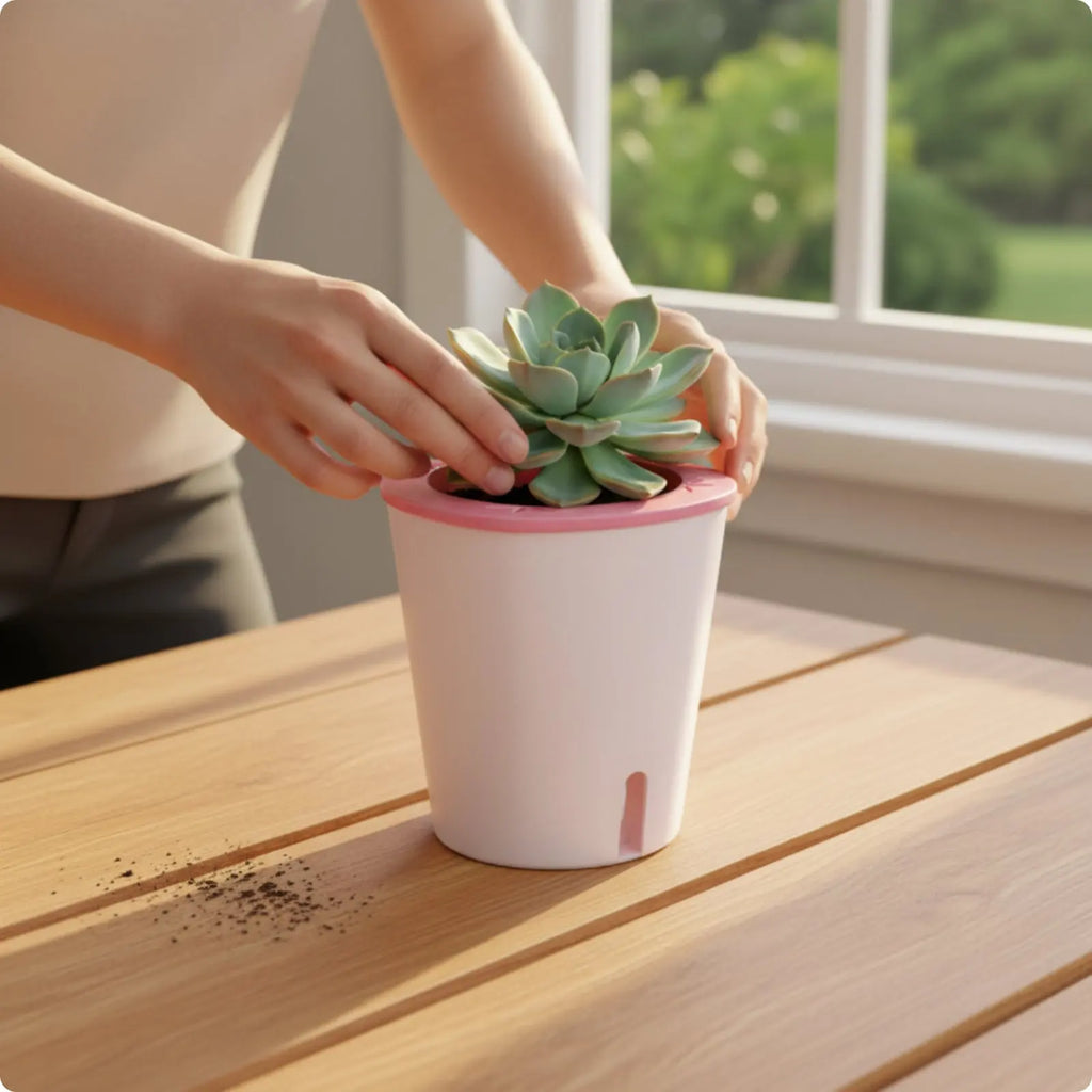Self-Watering Planter – Large Outdoor Garden Pot with Water Reservoir